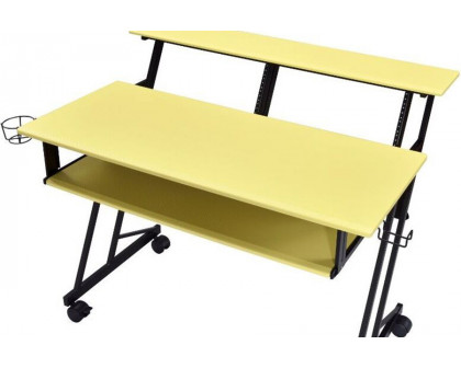 ACME Suitor Music Recording Studio Desk - Yellow and Black