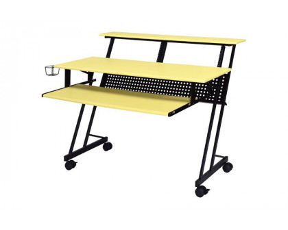 ACME Suitor Music Recording Studio Desk - Yellow and Black