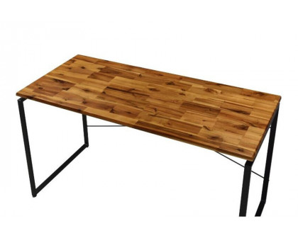 ACME Jurgen Desk - Oak and Black