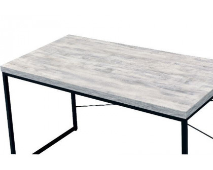 ACME Jurgen Desk - Antique White and Black