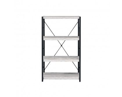 ACME™ Jurgen Bookshelf - Antique White and Black