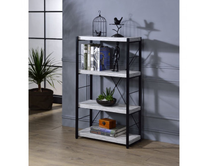 ACME™ Jurgen Bookshelf - Antique White and Black