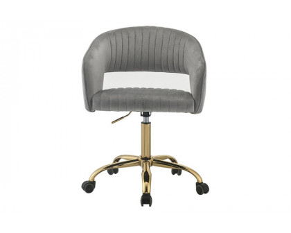 ACME - Hopi Office Chair in Gray/Gold