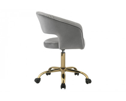 ACME - Hopi Office Chair in Gray/Gold