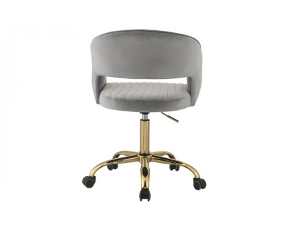 ACME - Hopi Office Chair in Gray/Gold