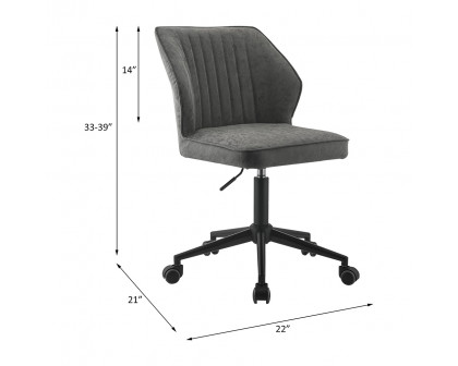 ACME - Pakuna Office Chair in Vintage Gray/Black