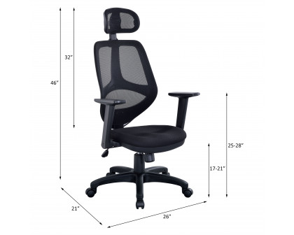 ACME - Arfon Gaming Chair in Black