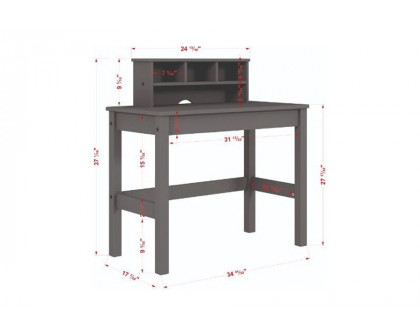 ACME - Logan Writing Desk in Gray