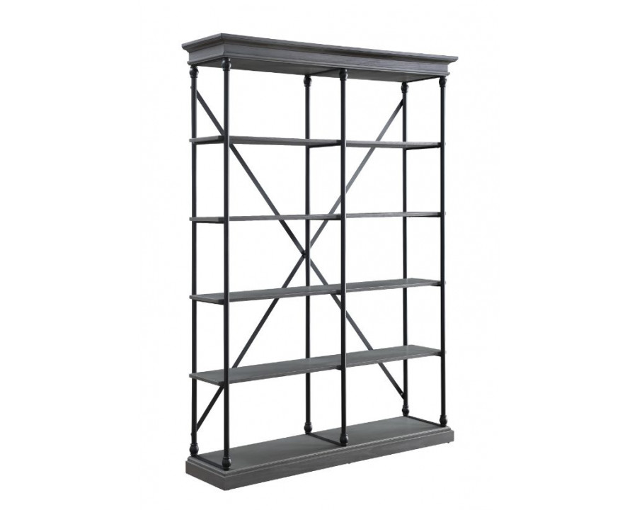 ACME Rukia Bookshelf - Gray/Black