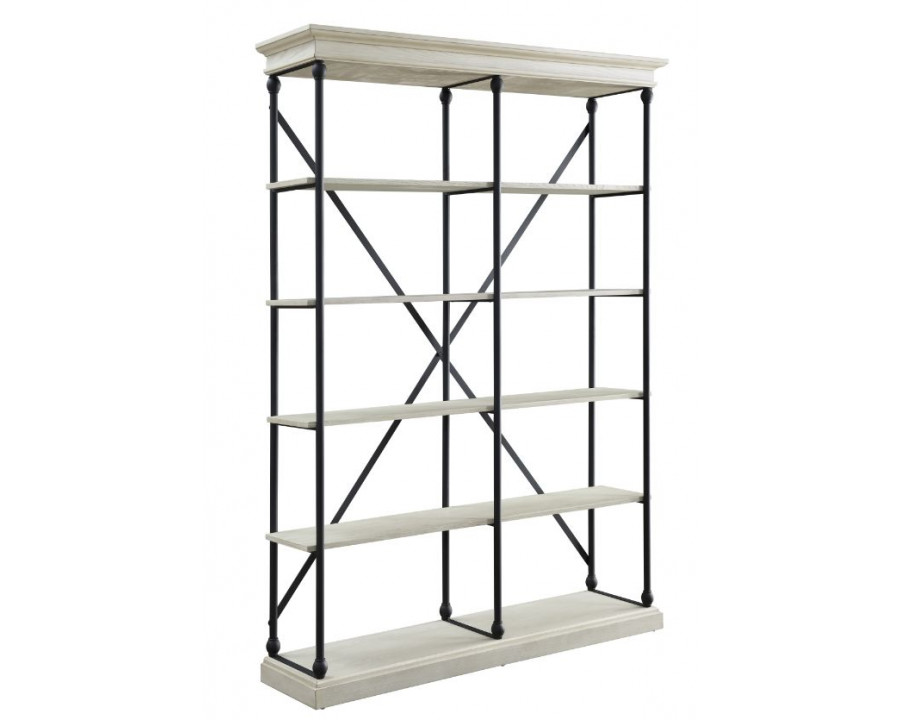 ACME Rukia 58" Bookshelf - White/Black