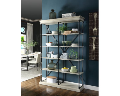 ACME Rukia 58" Bookshelf - White/Black