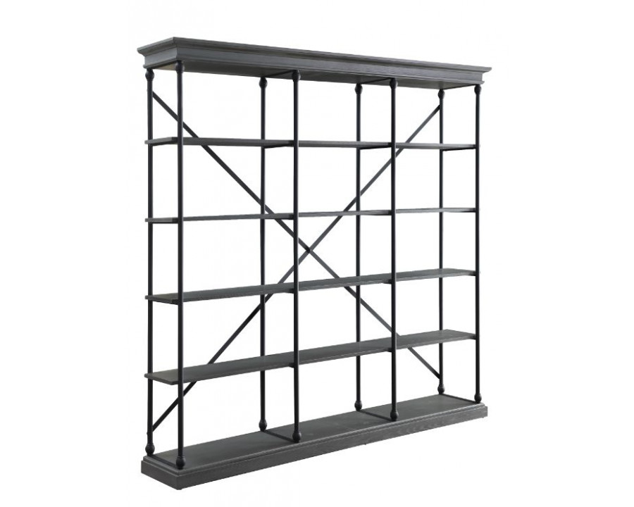 ACME Rukia 84" Bookshelf - Gray/Black