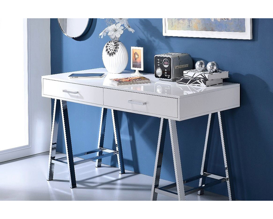 ACME - Coleen Built-In USB Port Writing Desk