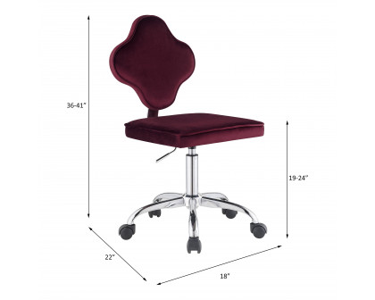 ACME - Clover Office Chair in Red