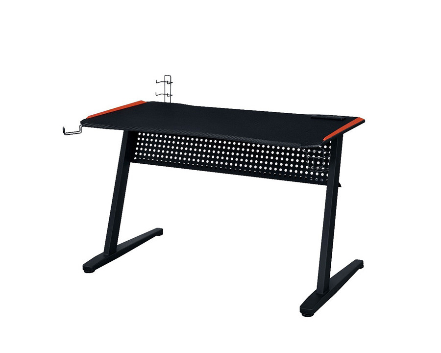 ACME - Dragi Gaming Desk with USB in Black/Red