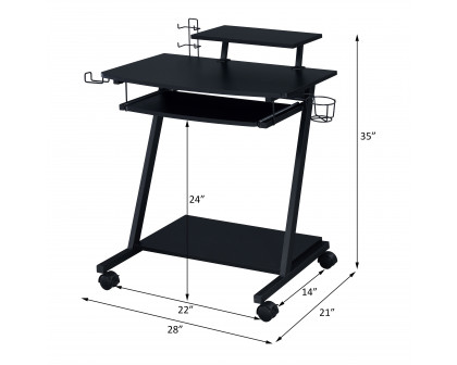 ACME - Ordrees Gaming Desk in Black