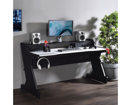 ACME - Bigga Gaming Desk in Black/White