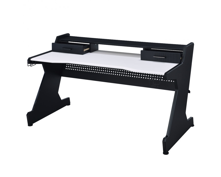 ACME - Bigga Gaming Desk in Black/White