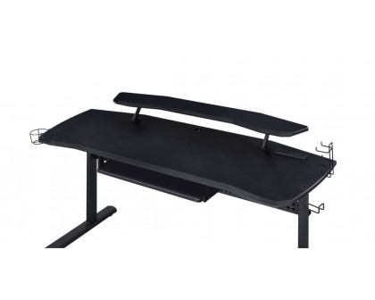 ACME Vildre Gaming Table with USB Port - Black Finish