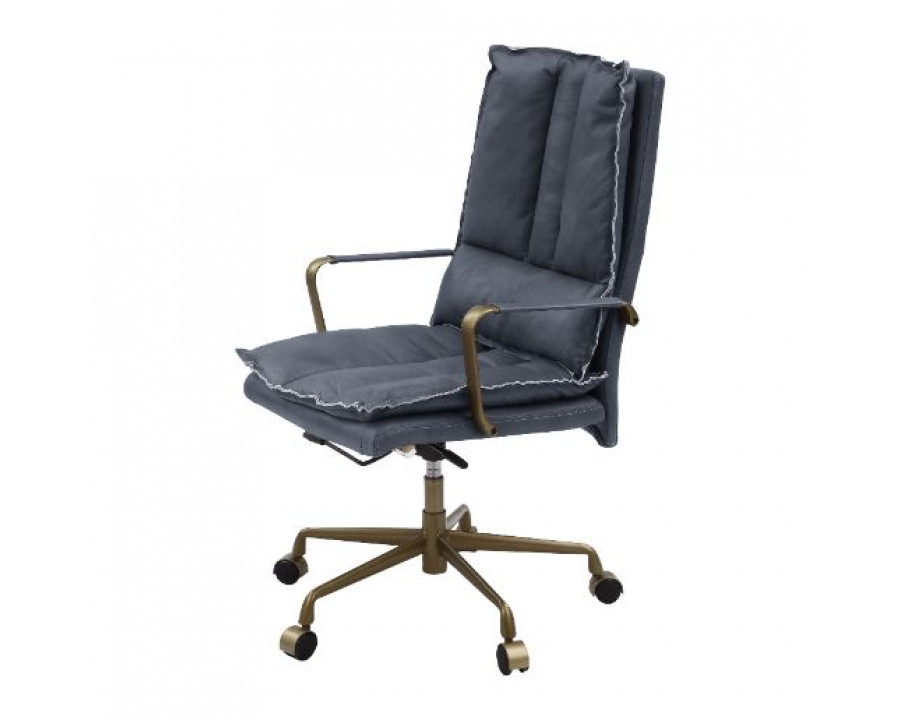 ACME Tinzud Office Chair - Gray Leather