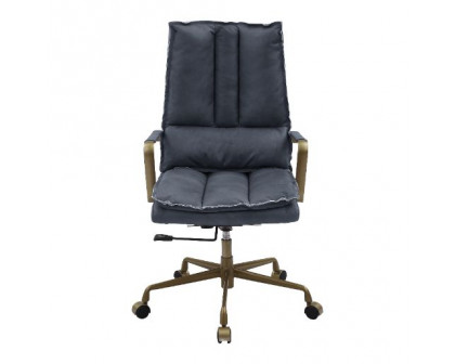 ACME Tinzud Office Chair - Gray Leather