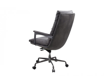 ACME Crursa Office Chair - Gray Top Grain Leather