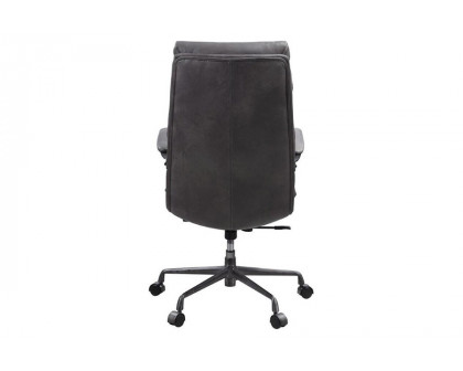 ACME Crursa Office Chair - Gray Top Grain Leather