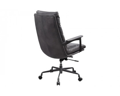 ACME Crursa Office Chair - Gray Top Grain Leather