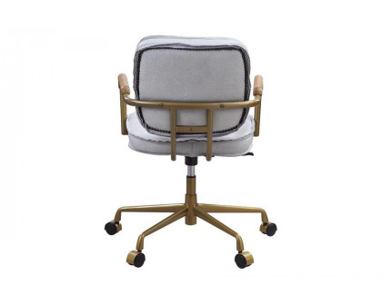 ACME Siecross Office Chair - Vintage White Top Grain Leather