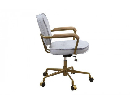 ACME Siecross Office Chair - Vintage White Top Grain Leather