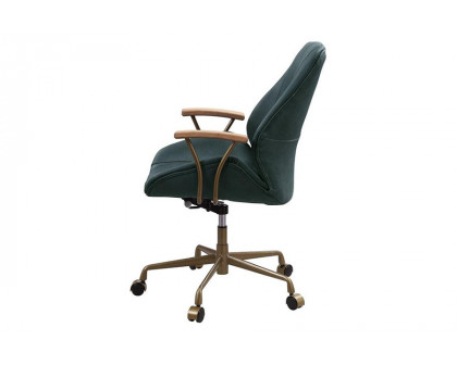 ACME Argrio Office Chair - Dark Green, Top Grain Leather