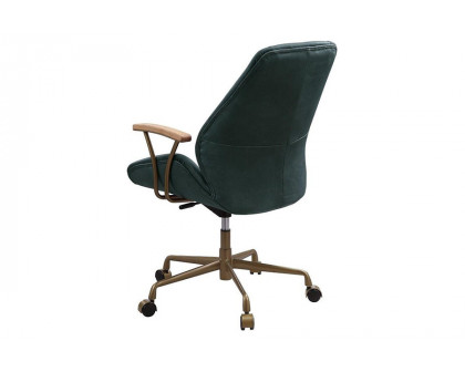 ACME Argrio Office Chair - Dark Green, Top Grain Leather