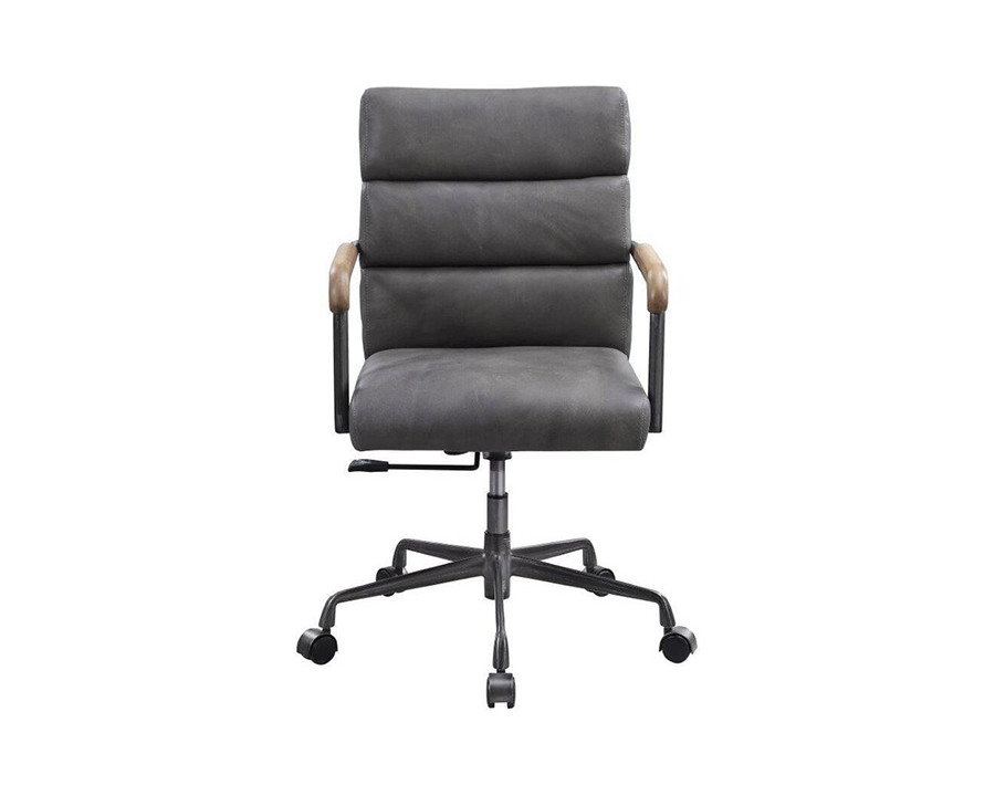 ACME Halcyon Office Chair - Gray Top Grain Leather