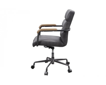 ACME Halcyon Office Chair - Gray Top Grain Leather