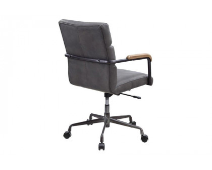 ACME Halcyon Office Chair - Gray Top Grain Leather