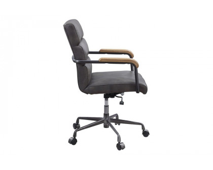 ACME Halcyon Office Chair - Gray Top Grain Leather