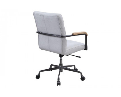 ACME Halcyon Office Chair - Vintage White Top Grain Leather