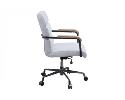 ACME Halcyon Office Chair - Vintage White Top Grain Leather