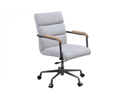 ACME Halcyon Office Chair - Vintage White Top Grain Leather