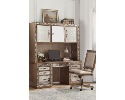 ACME - Orianne Executive Computer Desk with Hutch in Antique Gold