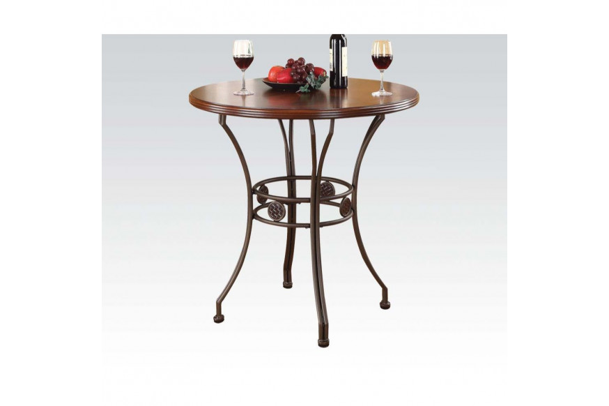 ACME™ Tavio Bar Table - Walnut/Dark Bronze (96069KIT)