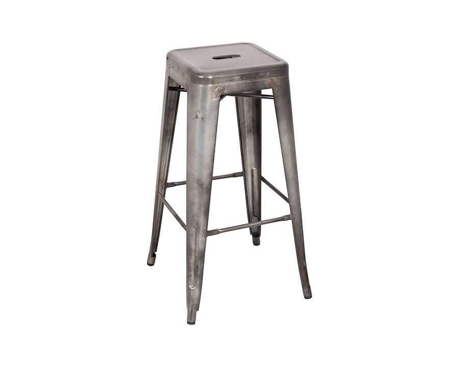 ACME Kiara Bar Stool Set of 2 - Antique Silver