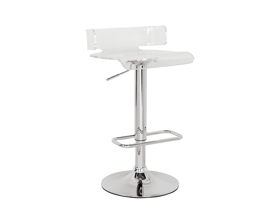 ACME Rania Swivel Adjustable Stool - Clear