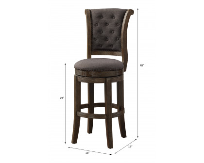 ACME Glison Bar Chair (Set of 2) - Charcoal Walnut