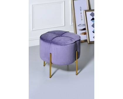 ACME™ Bergia Ottoman - Lavender Velvet