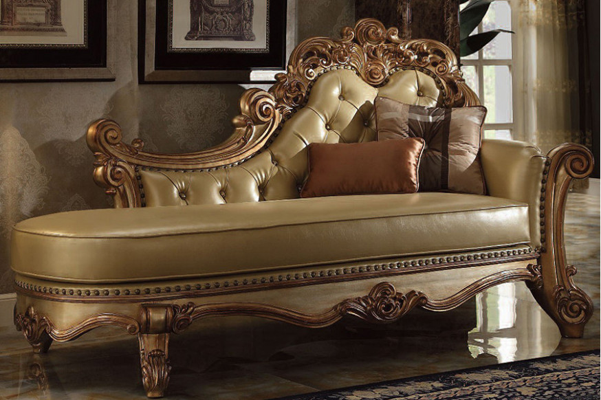 ACME™ Vendome Chaise - Gold Patina