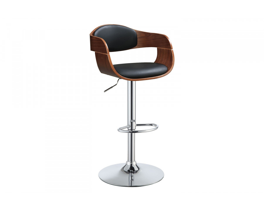 ACME - Camila Adjustable Stool with Swivel in Black/Walnut (96753)