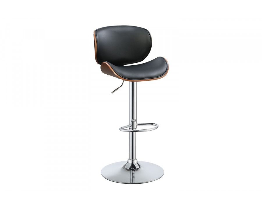 ACME - Camila Adjustable Stool with Swivel in Black/Walnut (96754)