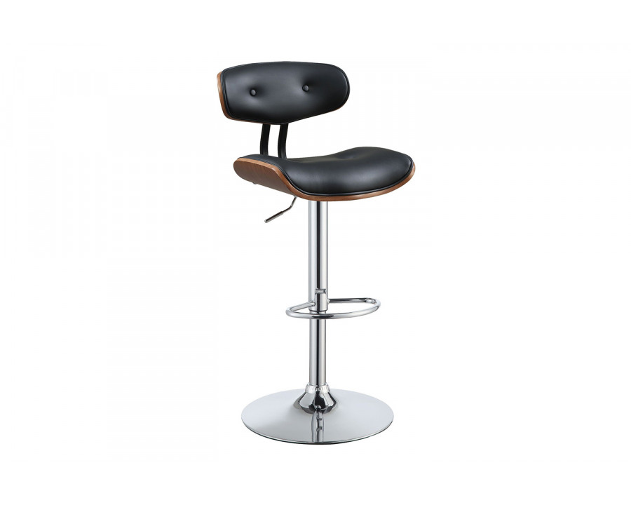 ACME - Camila Adjustable Stool with Swivel in Black/Walnut (96755)