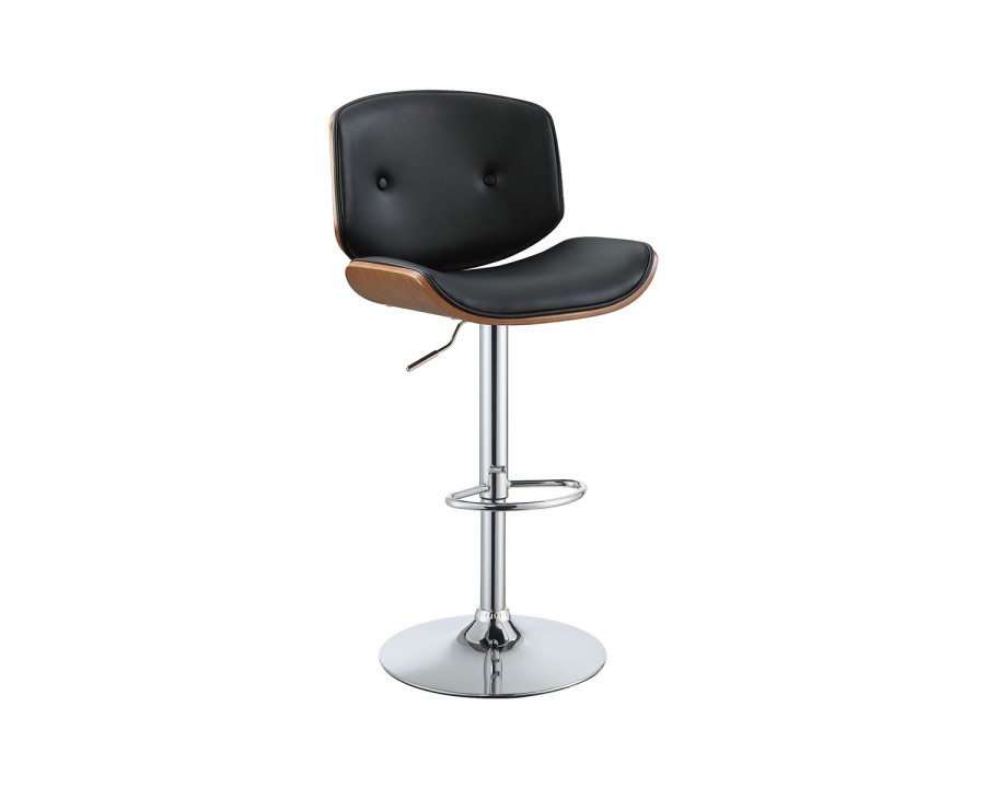 ACME - Camila Adjustable Stool with Swivel in Black/Walnut (96756)